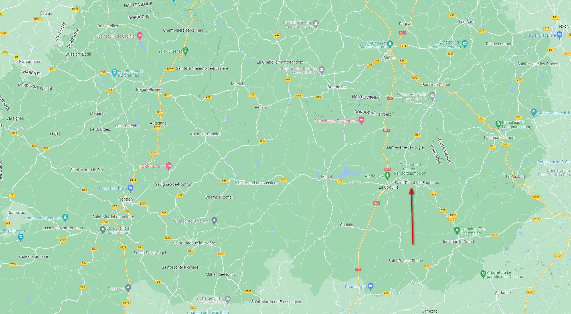 Closeup Map of House Location / Plan rapprochÃƒÂ© de l'emplacement de la maison